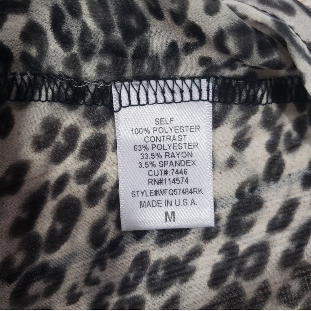 Pleione Sheer Leopard Blouse - Picture 5 of 7